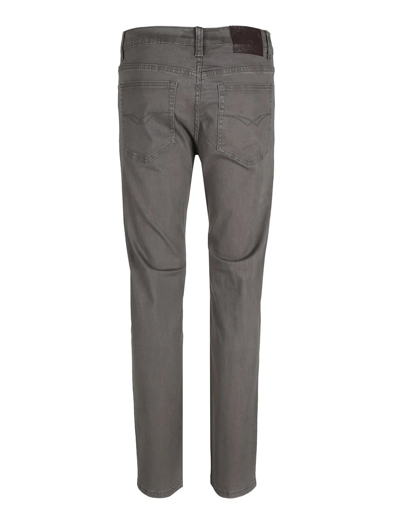 Pantaloni da uomo regular fit in cotone taglie grandi - verde scuro
