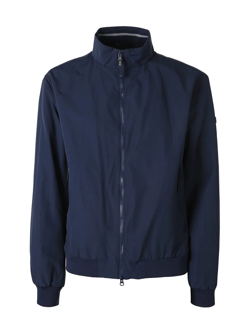Giubbotto uomo con zip e interno in pile - blu scuro