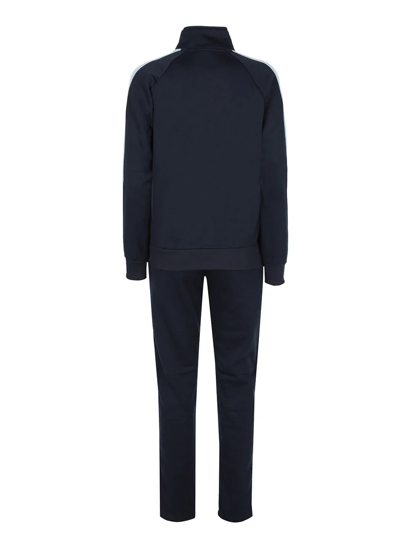 Tuta donna felpata 2 pezzi full zip - blu scuro