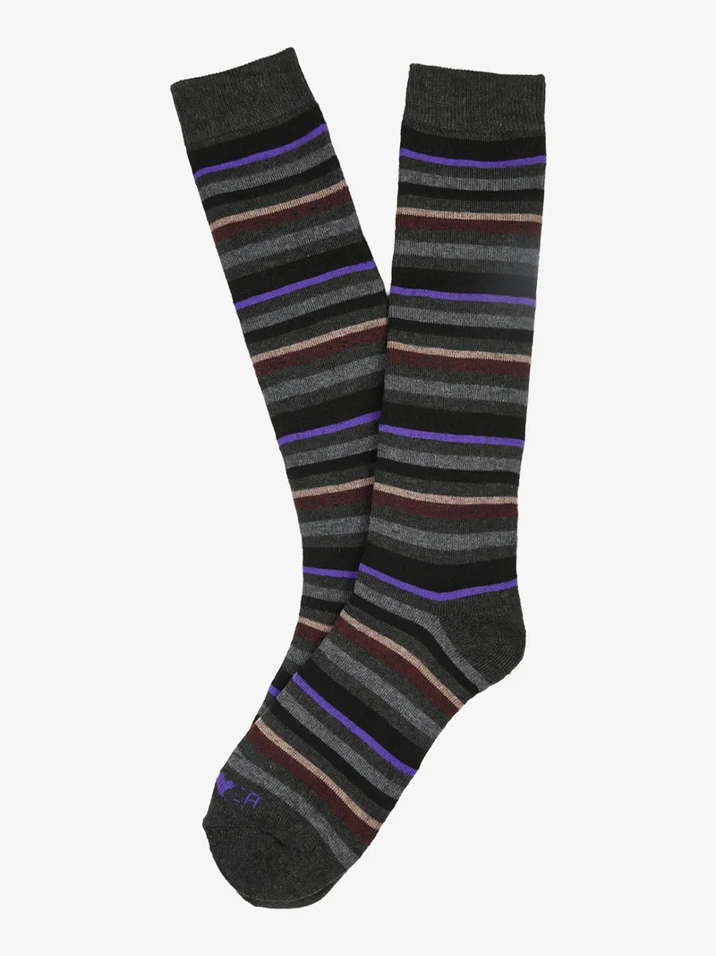 Calze lunghe da donna in pile - grigio scuro