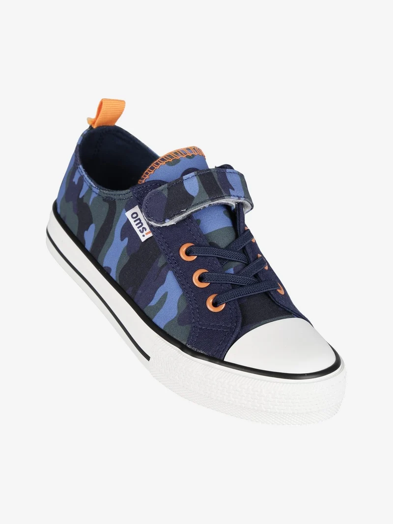 Sneakers da ragazzo in tela con strappo - blu