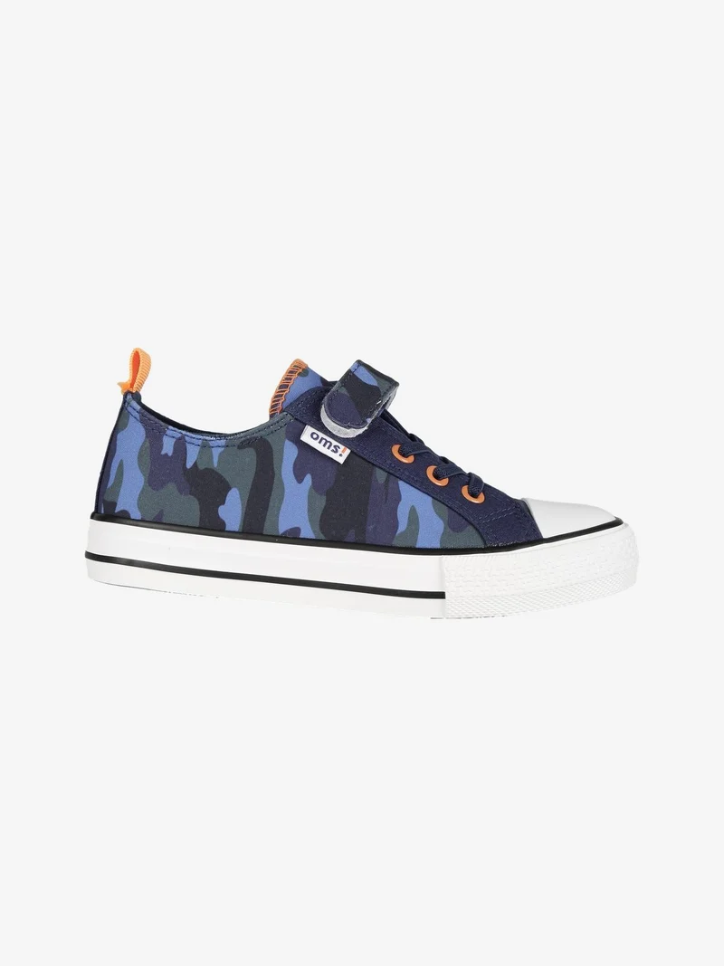 Sneakers da ragazzo in tela con strappo - blu