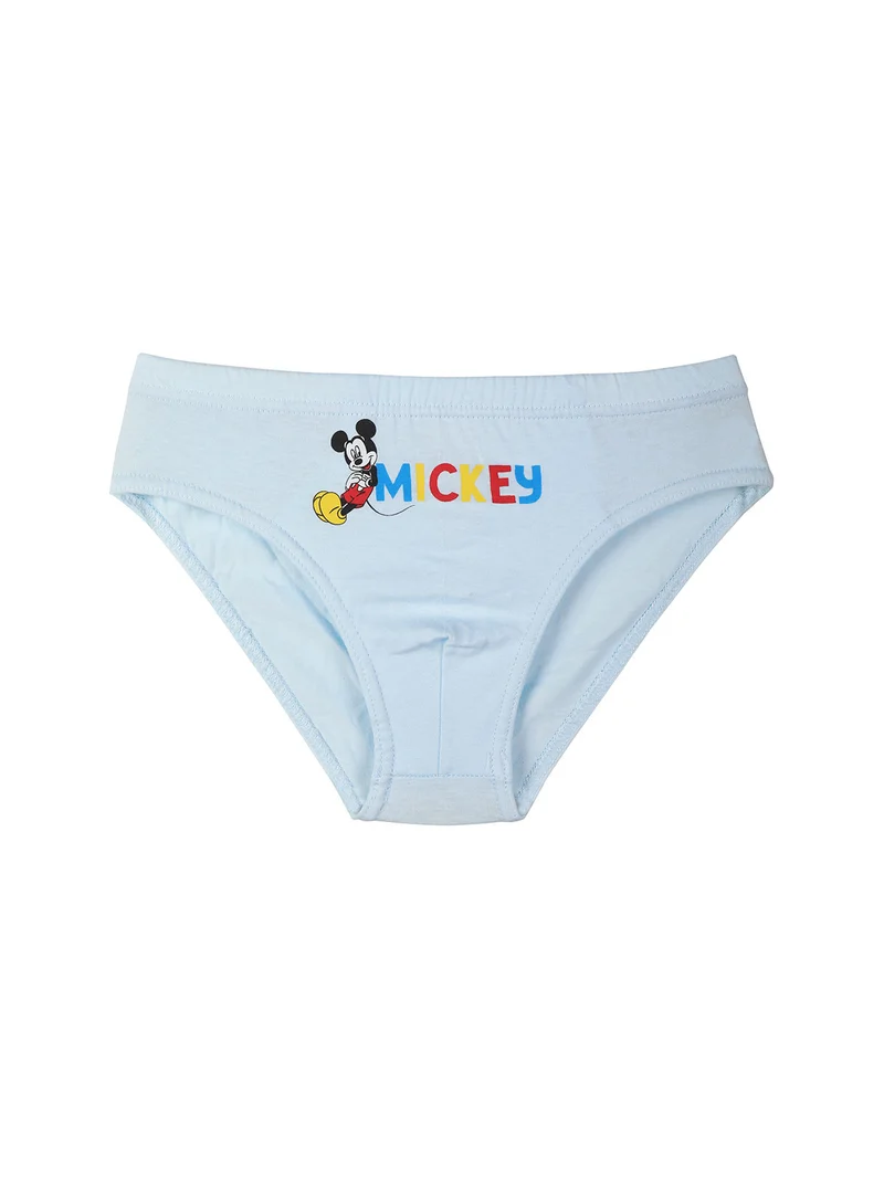 Mickey mouse set di 3 slip da bambino con stampe - blu