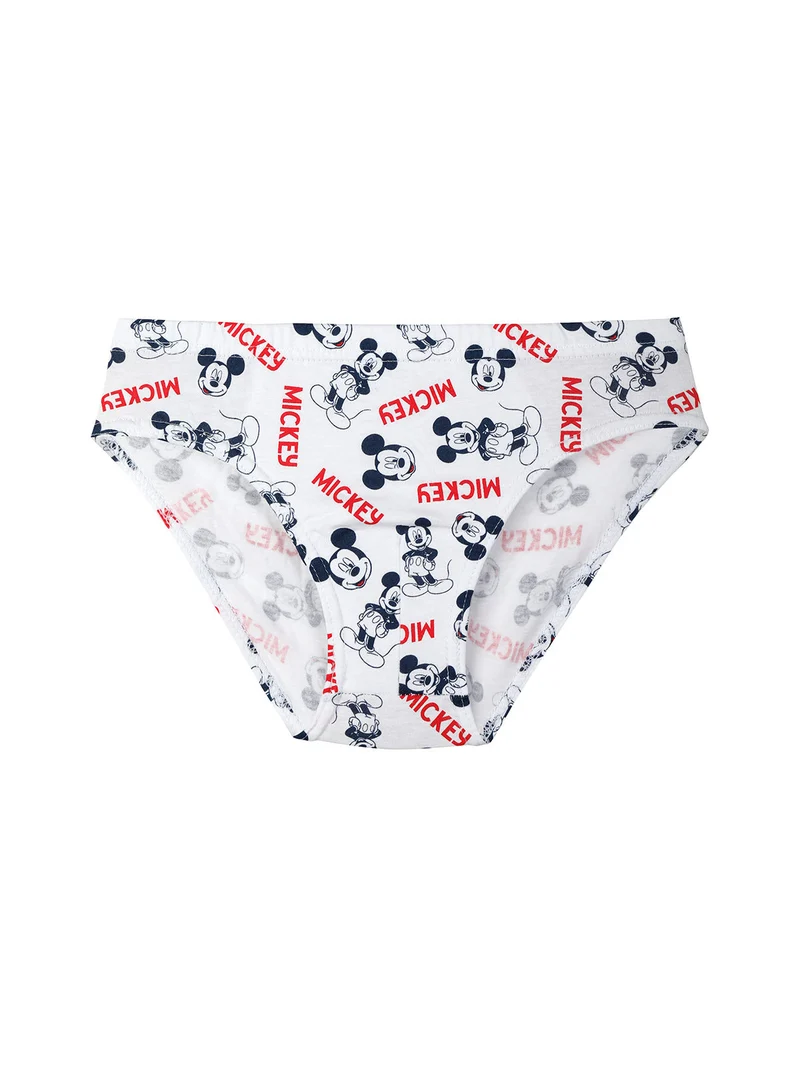 Mickey mouse set di 3 slip da bambino con stampe - blu