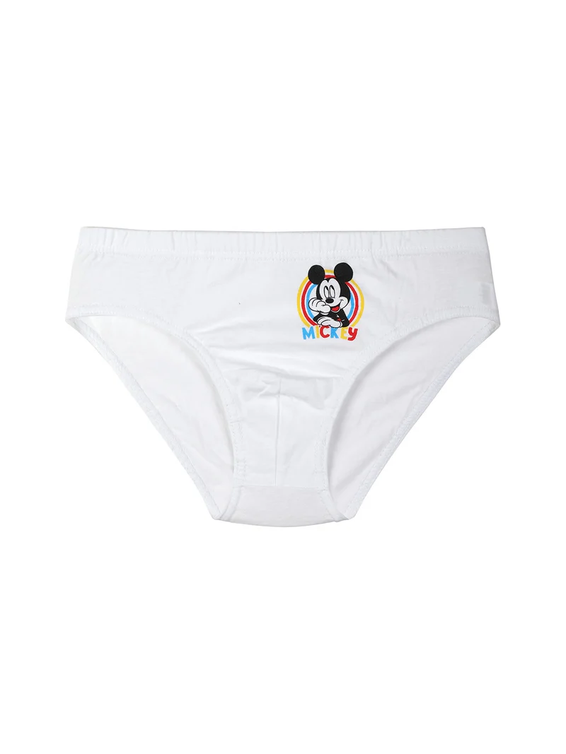 Mickey mouse set di 3 slip da bambino con stampe - blu