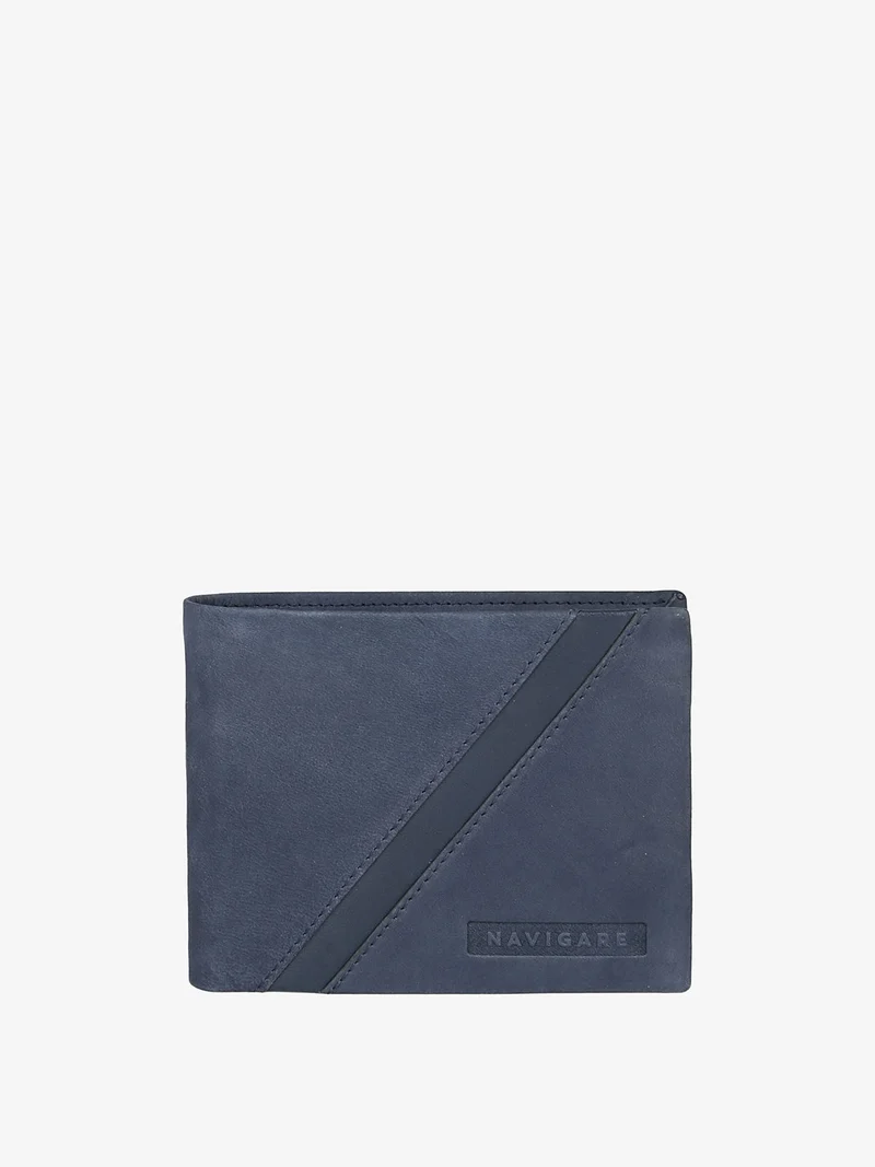 Portafoglio da uomo in pelle suede - blu