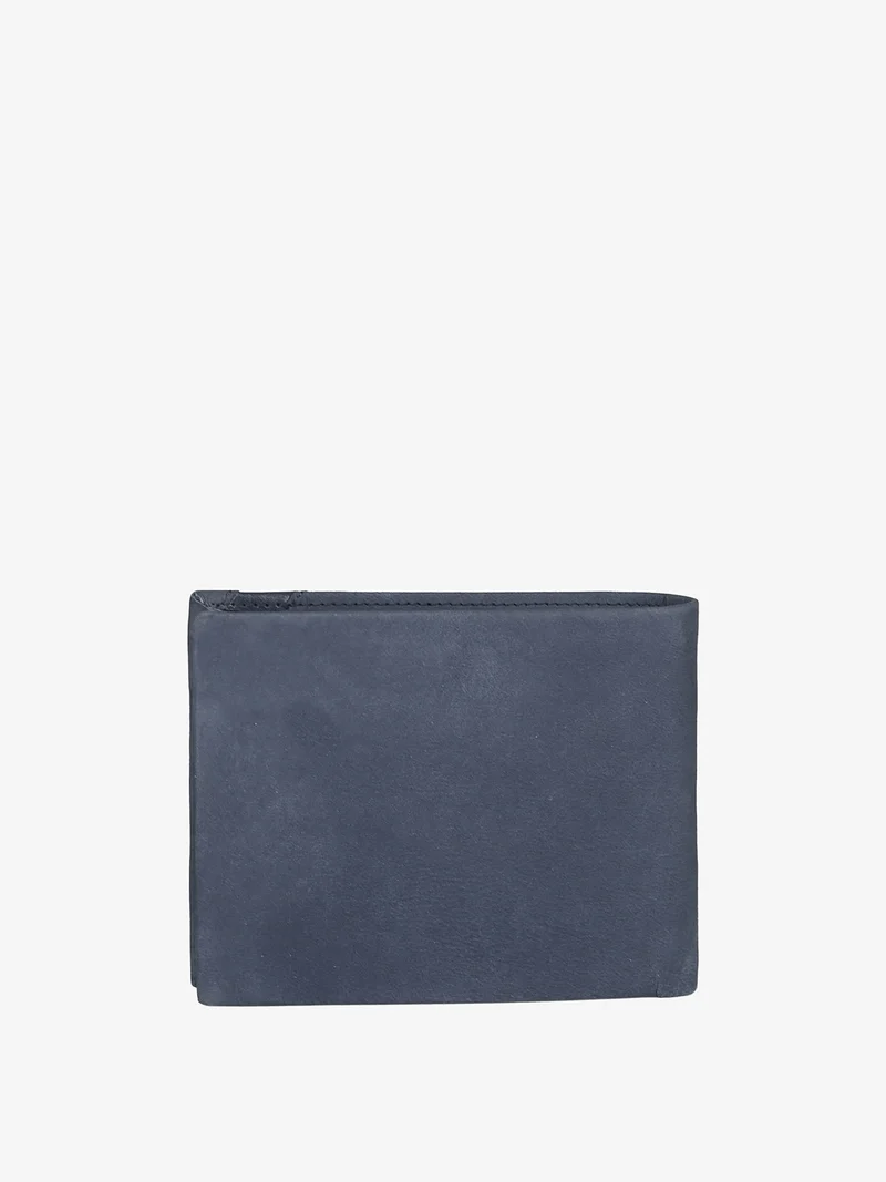 Portafoglio da uomo in pelle suede - blu
