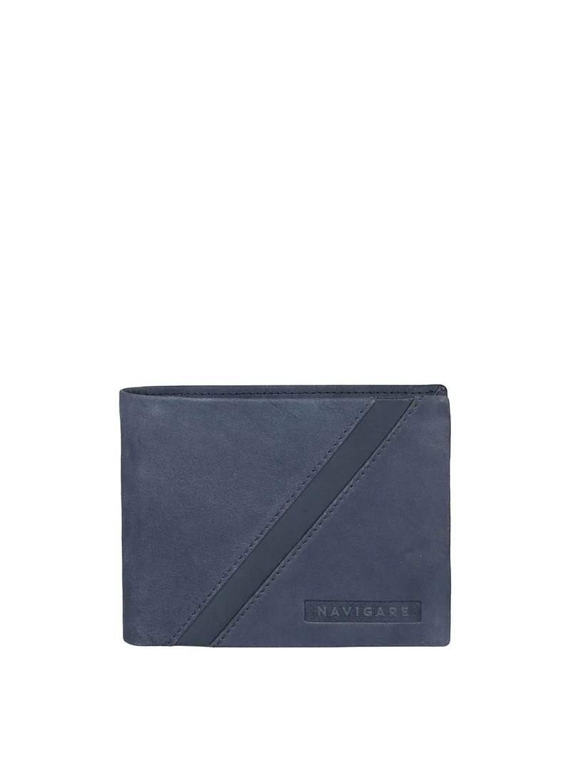 Portafoglio da uomo in pelle suede - blu