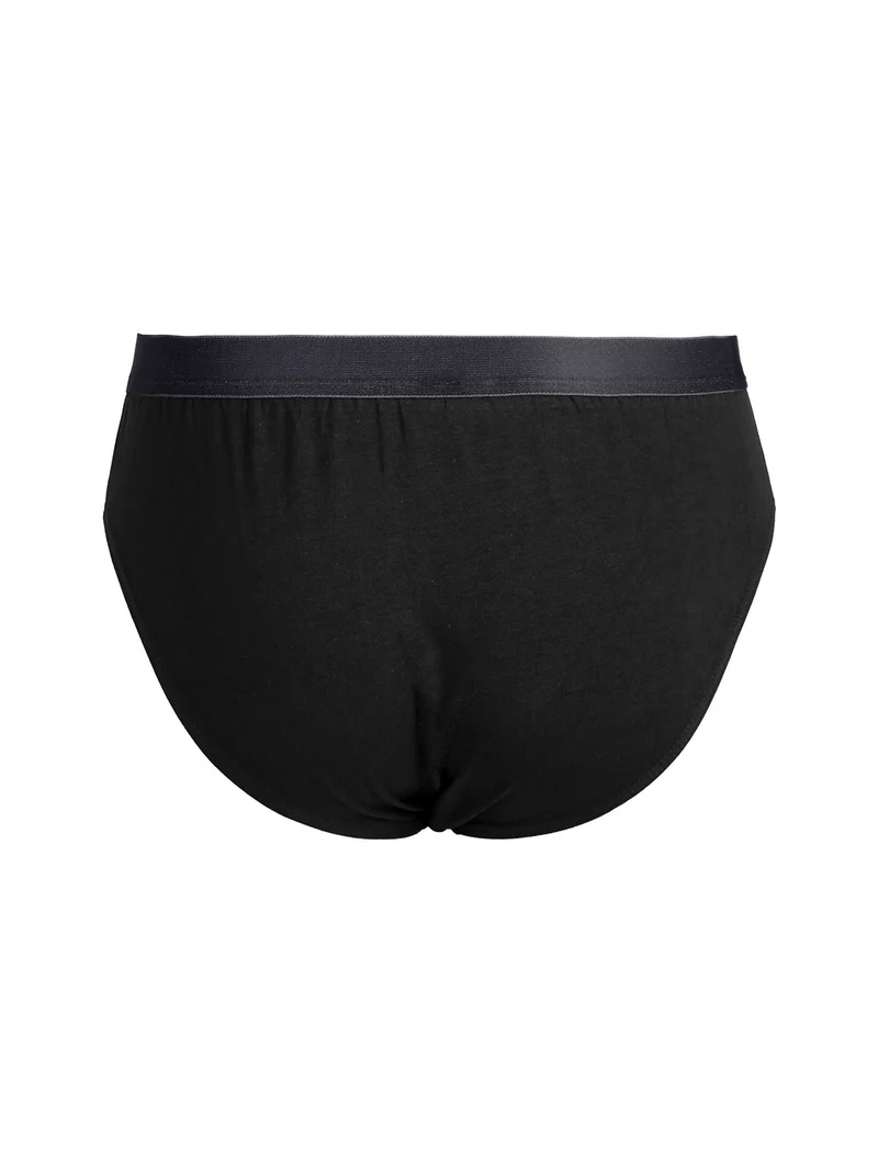 Slip da uomo tinta unita - nero
