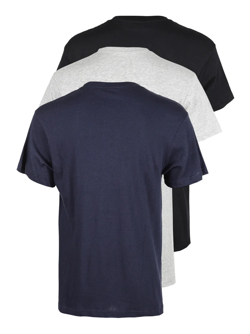 T-shirt intima uomo in cotone. Confezione da 3 pezzi - assortito