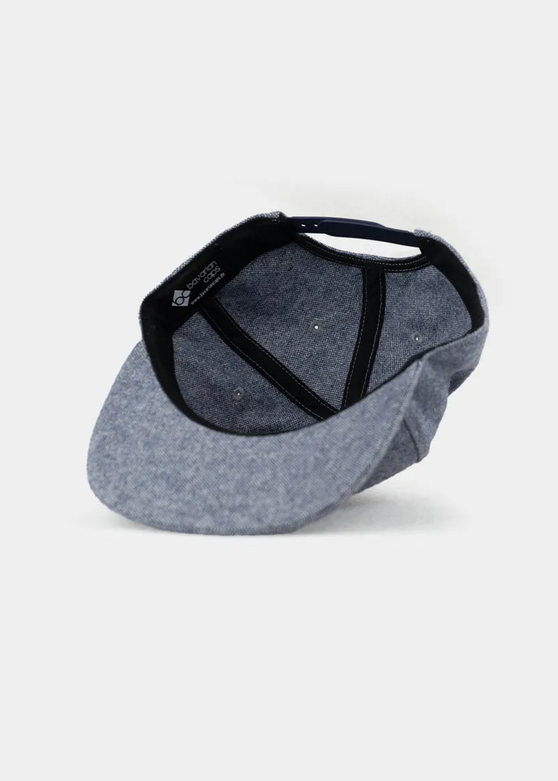 BAVARIAN CAPS Edelweiss Flanell Cap Hellblau
