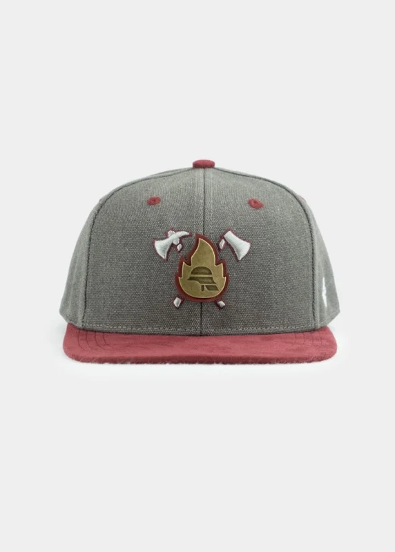 BAVARIAN CAPS Feuerwehr Flat Cap mit Wildleder-Schirm