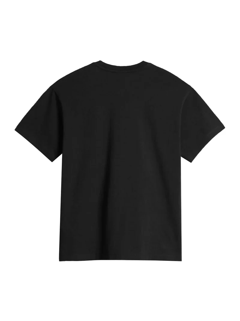 S BOX W SS T-shirt donna manica corta con scritta - nero