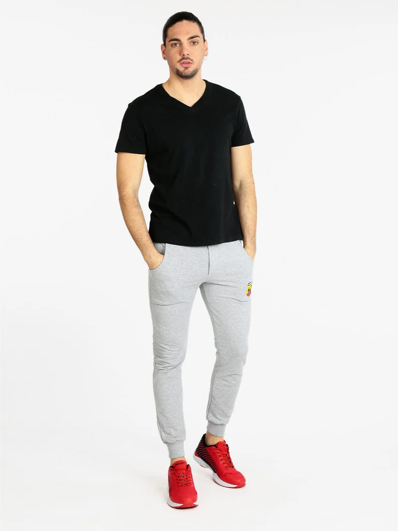 T-shirt manica corta uomo in cotone - nero