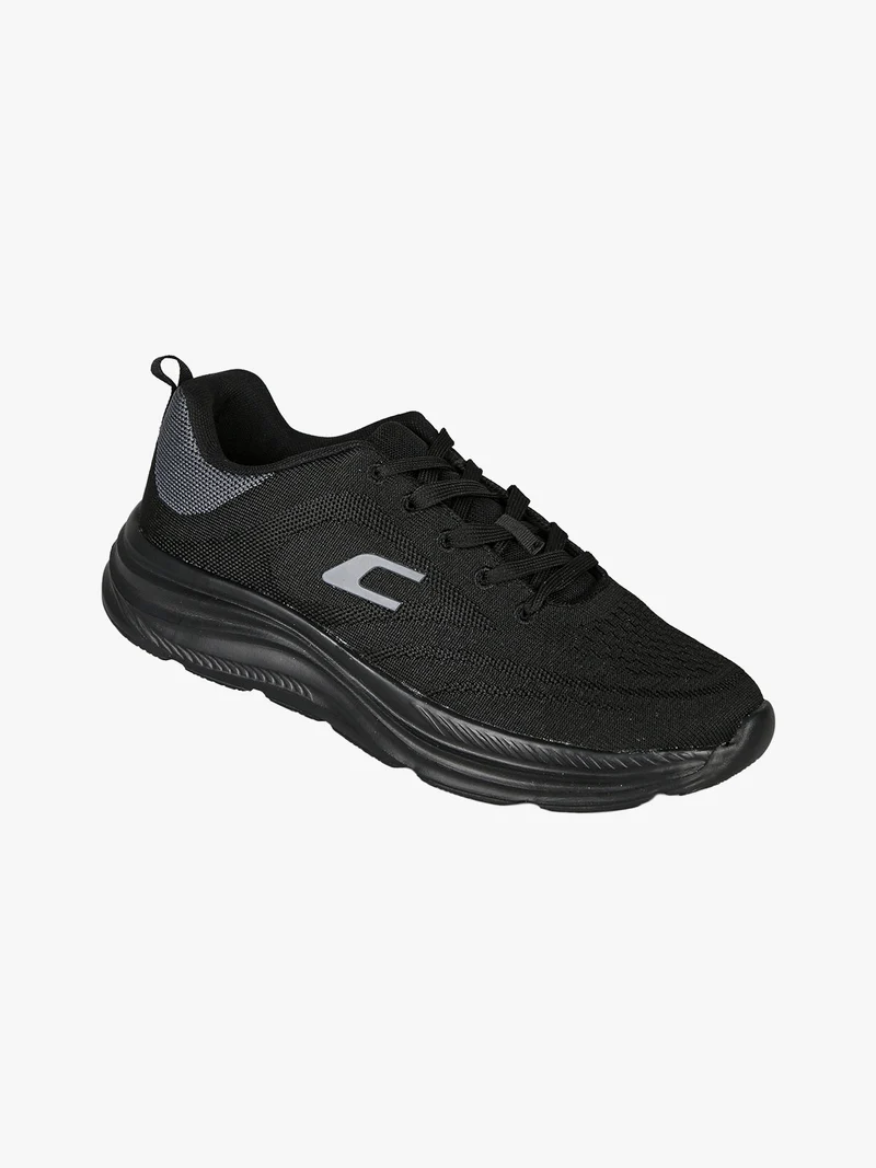 Sneakers sportive da uomo in tessuto - nero
