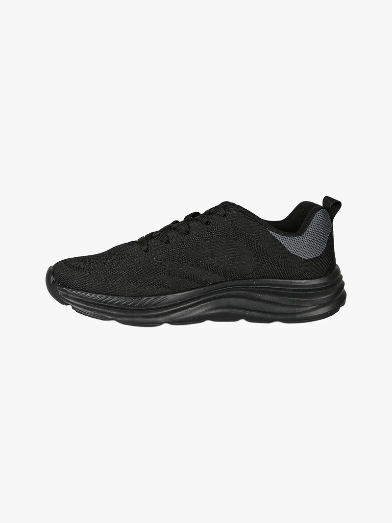 Sneakers sportive da uomo in tessuto - nero