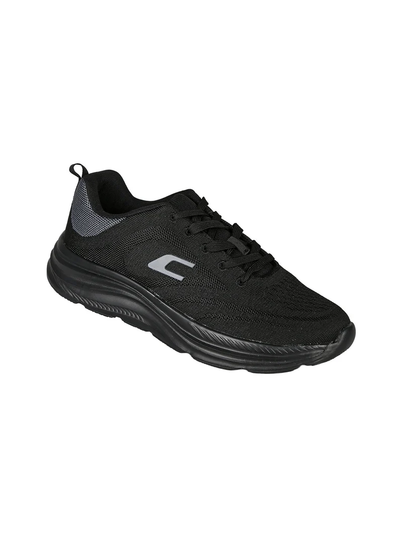 Sneakers sportive da uomo in tessuto - nero