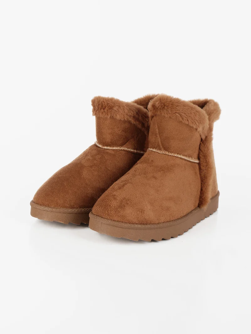 Stivaletto basso imbottito - cammello
