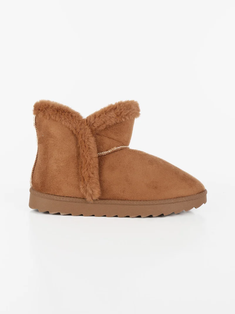 Stivaletto basso imbottito - cammello