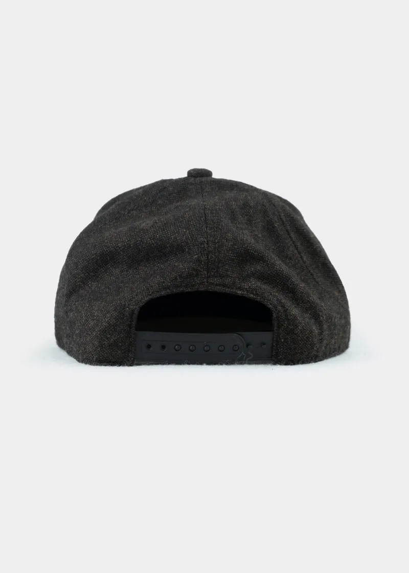 BAVARIAN CAPS Edelweiss Flanell Cap Dunkelbraun