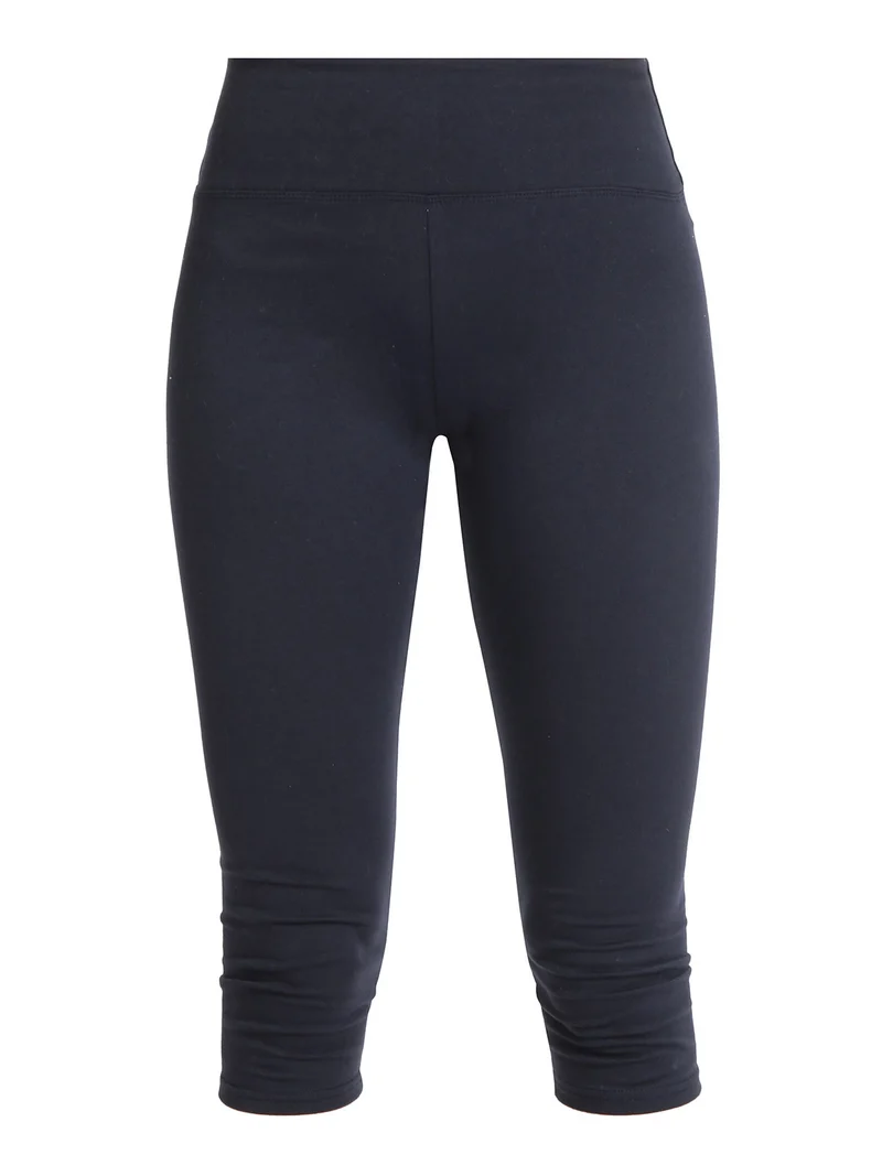 Leggings capri pancia piatta donna - blu scuro