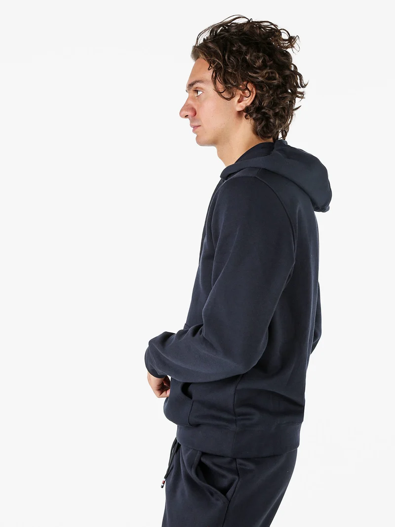 Felpa da uomo con cappuccio - blu scuro
