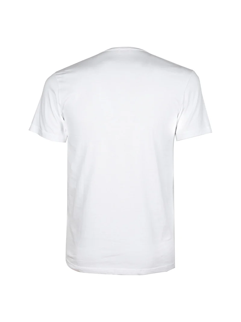 T-shirt intima uomo girocollo in cotone elastico - bianco
