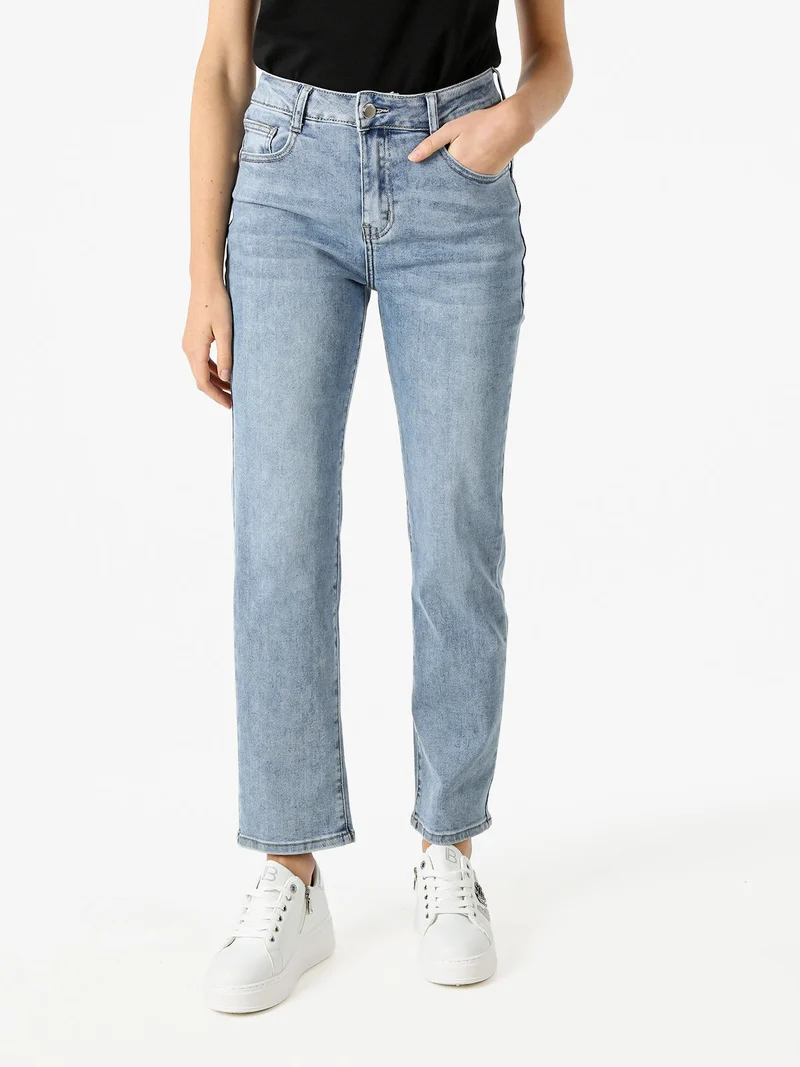 Jeans donna regular fit a vita alta - jeans