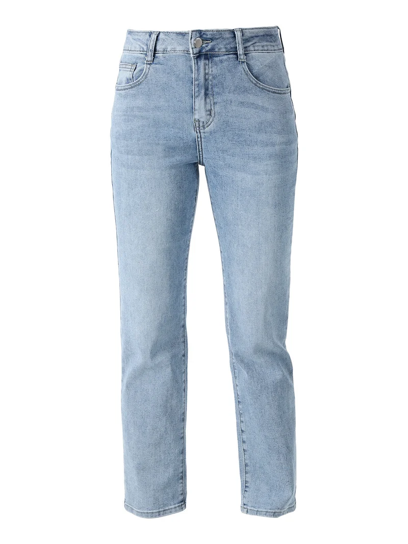 Jeans donna regular fit a vita alta - jeans