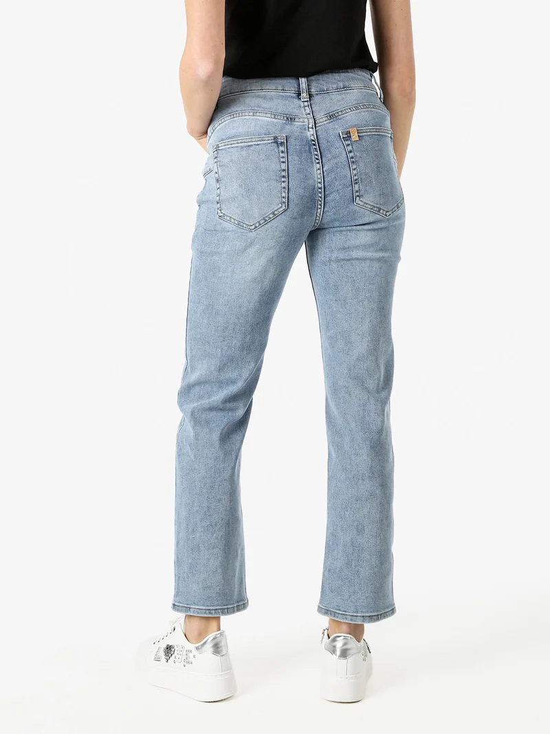 Jeans donna regular fit a vita alta - jeans