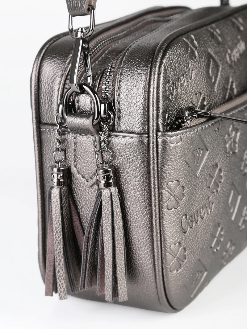 Borsa donna a tracolla - grigio scuro