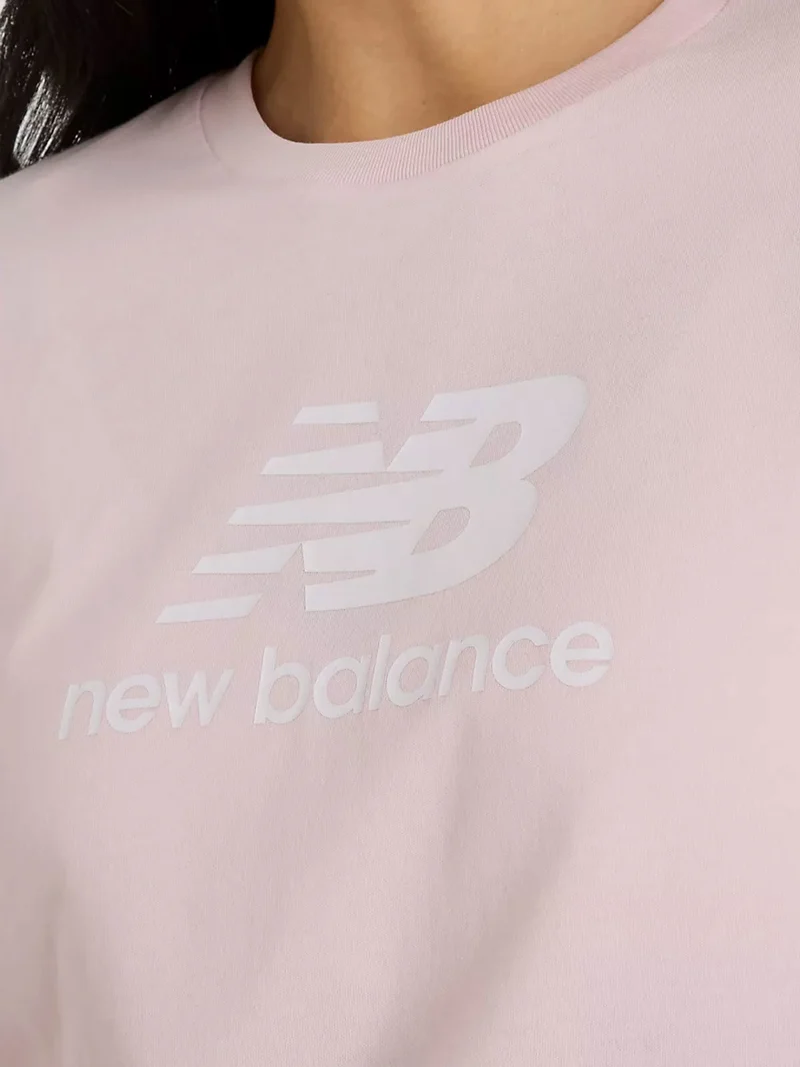 ESSENTIALS STACKED LOGO TEE T-shirt donna - rosa