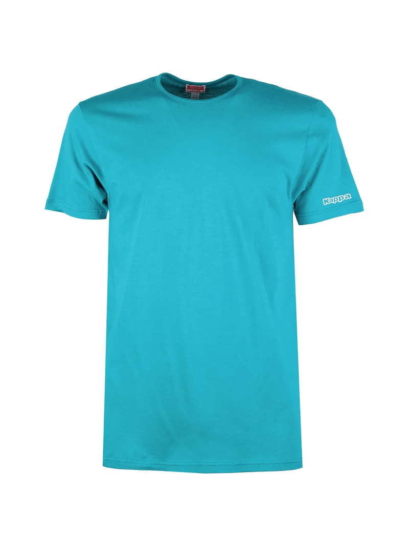 T-shirt intima uomo girocollo in cotone - turchese