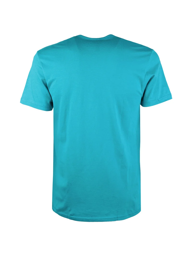 T-shirt intima uomo girocollo in cotone - turchese