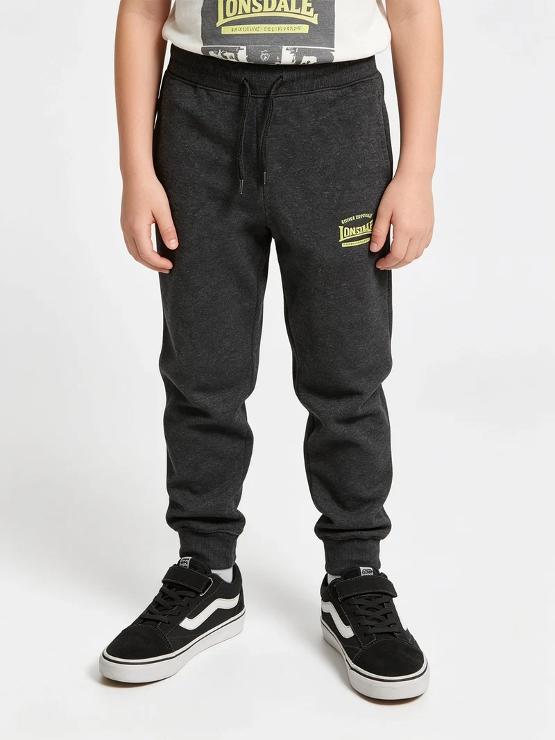 Pantaloni sportivi felpati da bambino con coulisse - grigio scuro