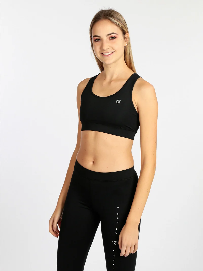 Top sportivo donna - nero