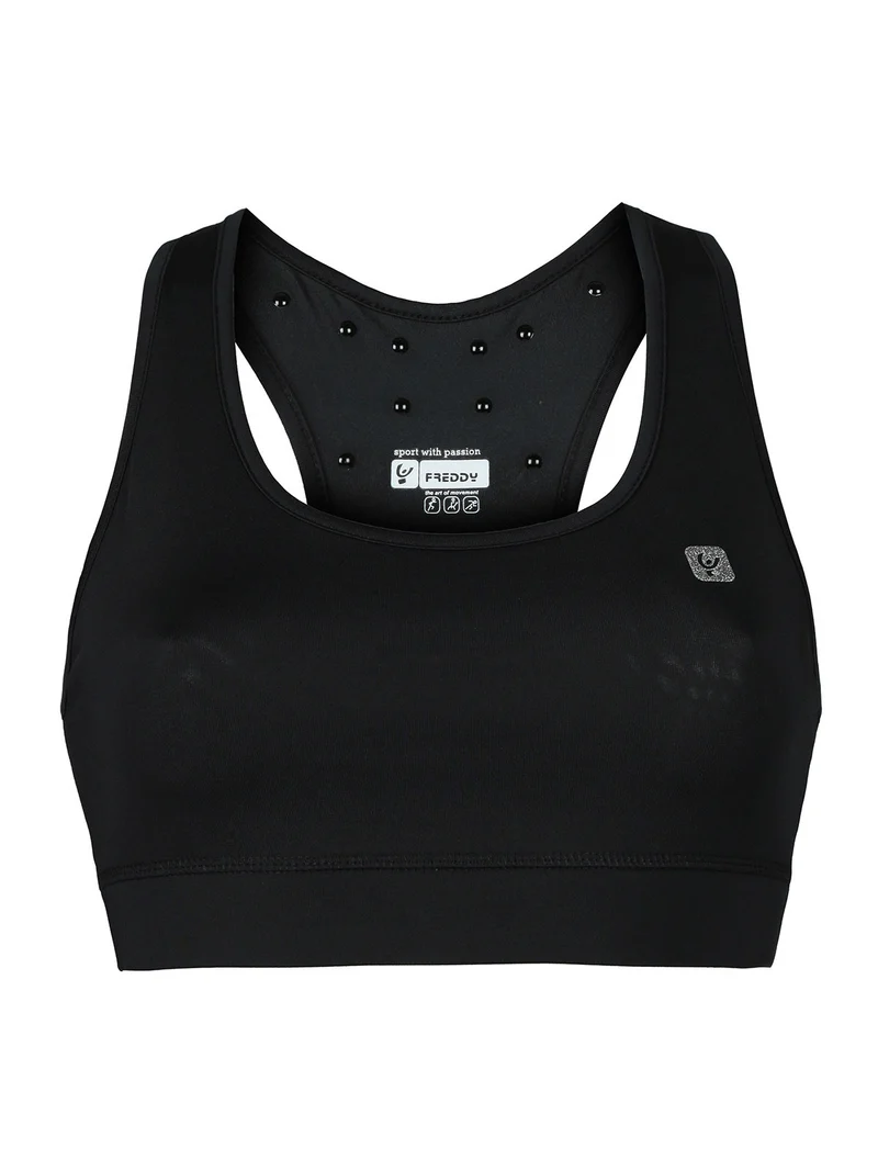 Top sportivo donna - nero