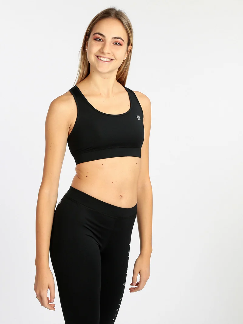 Top sportivo donna - nero