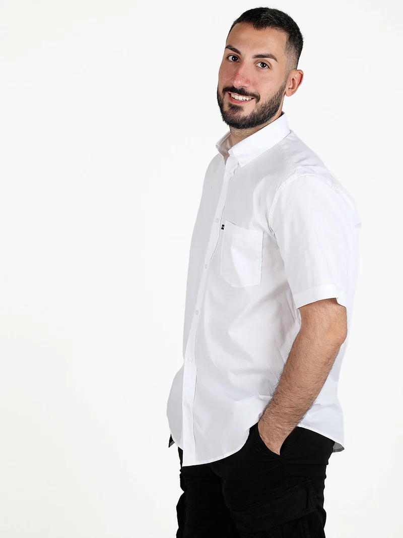Camicia uomo manica corta - bianco