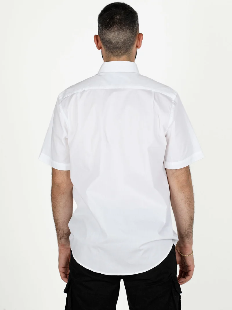 Camicia uomo manica corta - bianco