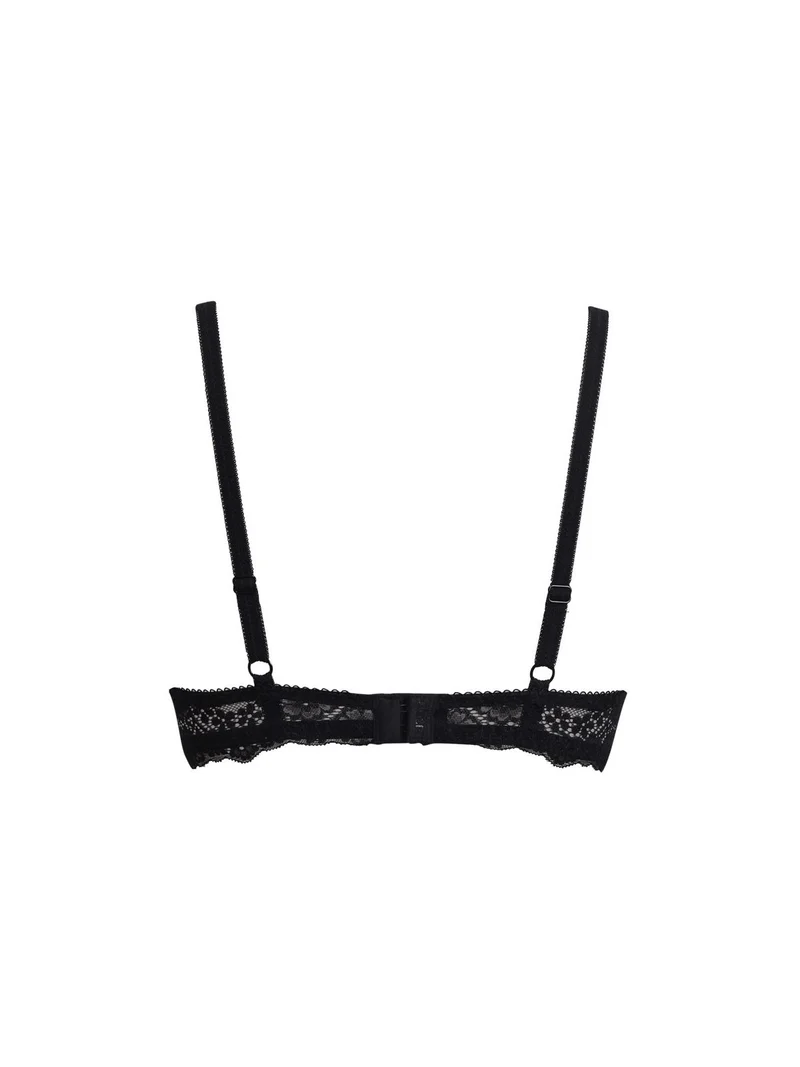 ALLURE 2676 Reggiseno push up senza ferretto coppa B - nero