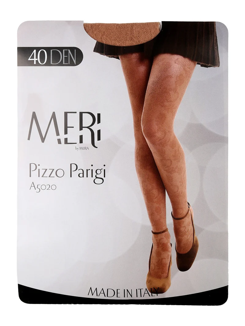Collant donna in pizzo Parigi 40 denari - naturale