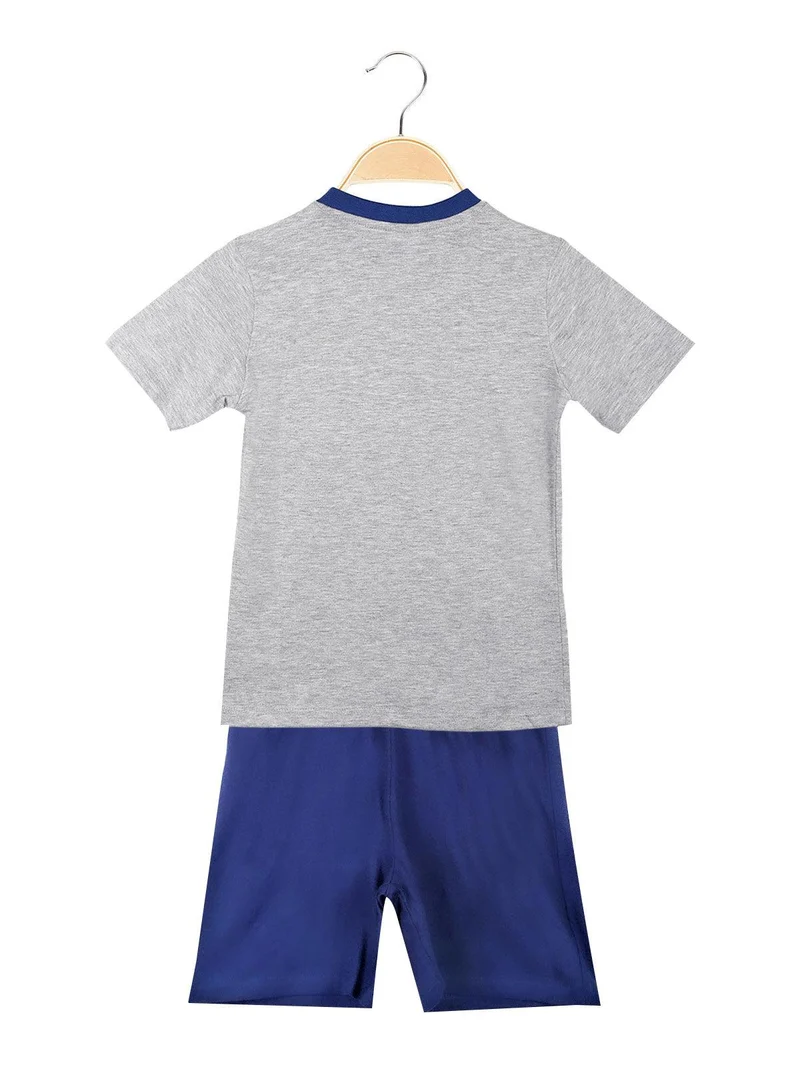 Pigiama corto bambino in cotone - grigio