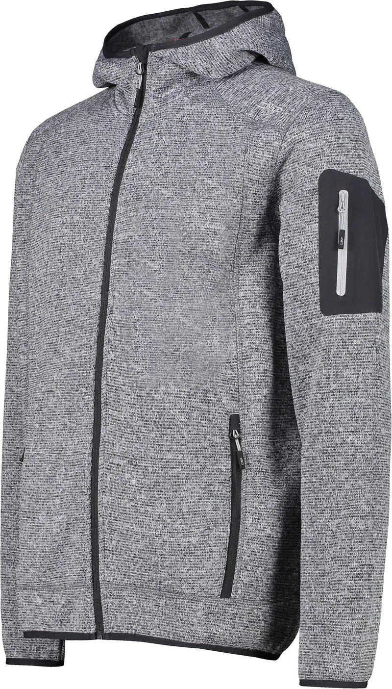 CMP MAN JACKET FIX HOOD – Funktionale Herren Fleecejacke