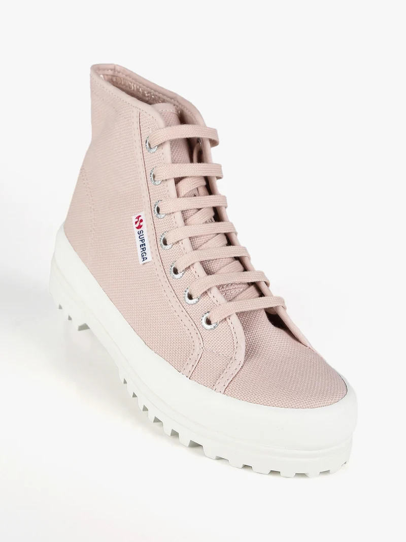 2341 ALPINA Sneakers alte donna in tela - rosa