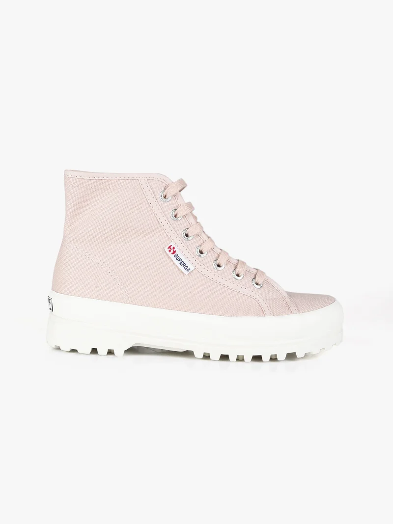 2341 ALPINA Sneakers alte donna in tela - rosa