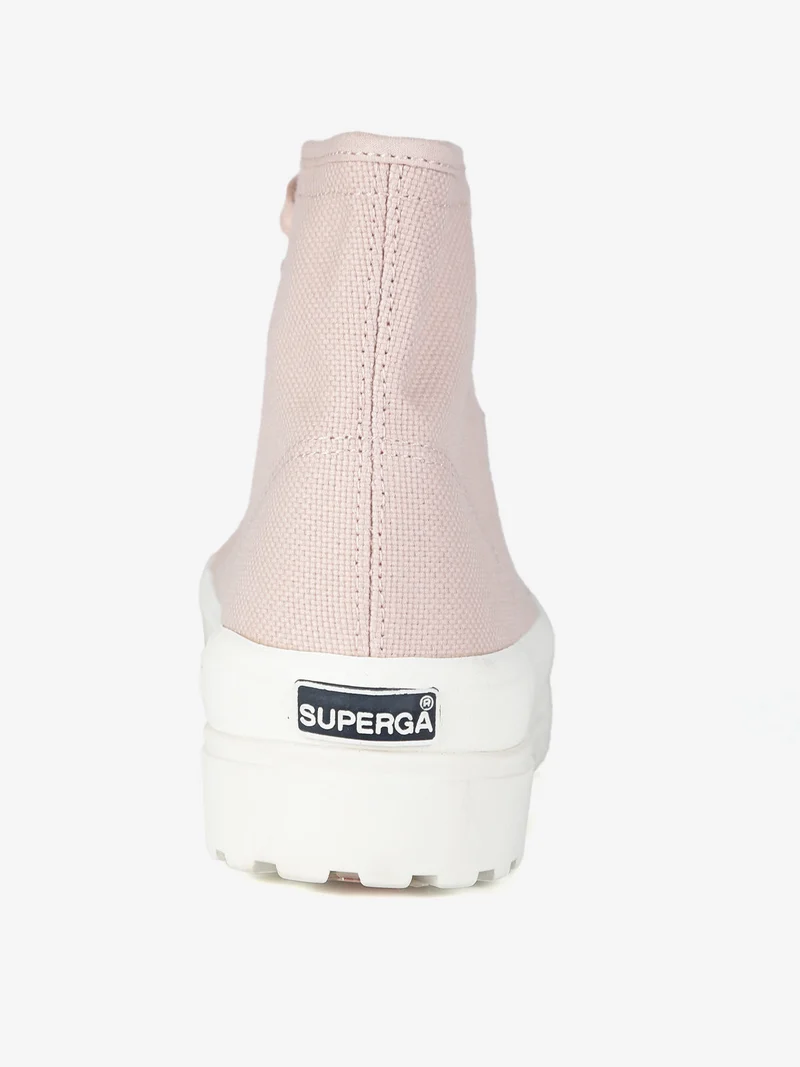 2341 ALPINA Sneakers alte donna in tela - rosa