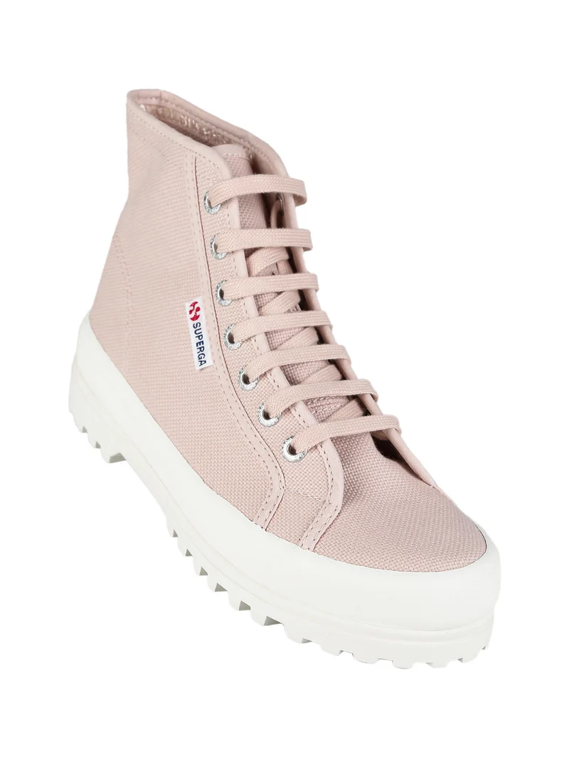 2341 ALPINA Sneakers alte donna in tela - rosa