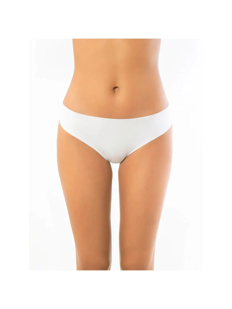 Slip donna in cotone taglio laser - bianco