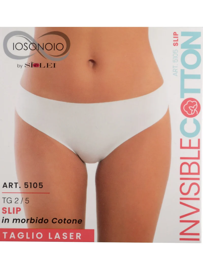 Slip donna in cotone taglio laser - bianco